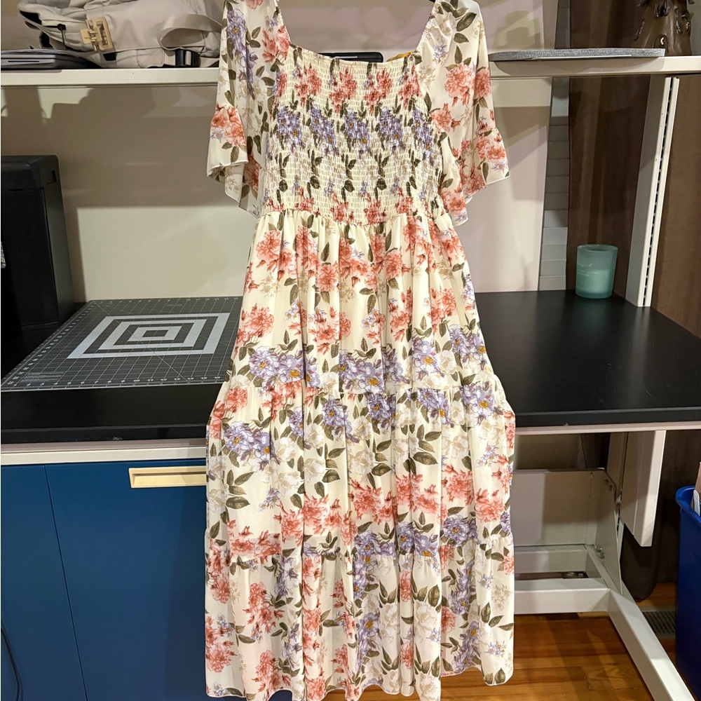 Floral Print Women's Dress